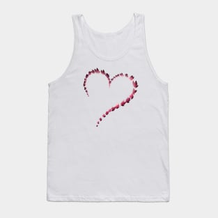 Butterfly Heart Ombré Pink Design Tank Top